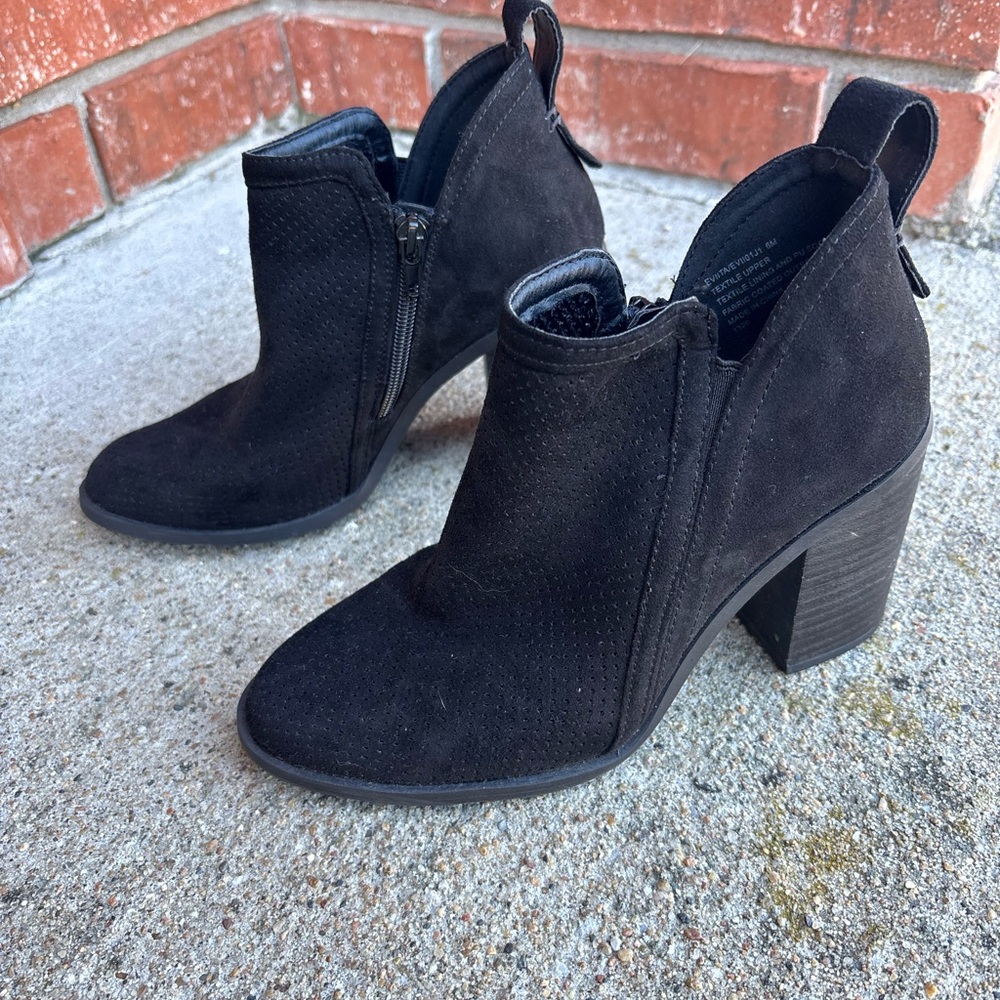 Madden Girl Black Ankle Booties